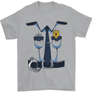 Police Fancy Dress Costume Outfit Stag Do Mens T-Shirt Cotton Gildan Sports Grey
