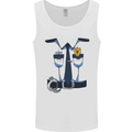 Police Fancy Dress Costume Outfit Stag Do Mens Vest Tank Top White