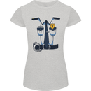 Police Fancy Dress Costume Outfit Stag Do Womens Petite Cut T-Shirt Sports Grey