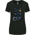 Police Fancy Dress Costume Outfit Stag Do Womens Wider Cut T-Shirt Black