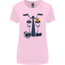 Police Fancy Dress Costume Outfit Stag Do Womens Wider Cut T-Shirt Light Pink
