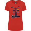 Police Fancy Dress Costume Outfit Stag Do Womens Wider Cut T-Shirt Red