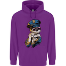 Policeman Skull Police Officer Force Childrens Kids Hoodie Purple