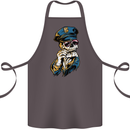 Policeman Skull Police Officer Force Cotton Apron 100% Organic Dark Grey