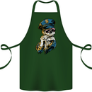 Policeman Skull Police Officer Force Cotton Apron 100% Organic Forest Green