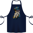 Policeman Skull Police Officer Force Cotton Apron 100% Organic Navy Blue