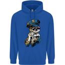 Policeman Skull Police Officer Force Mens 80% Cotton Hoodie Royal Blue