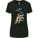 Policeman Skull Police Officer Force Womens Wider Cut T-Shirt Black