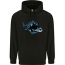 Pollution Great White Shark Climate Change Childrens Kids Hoodie Black