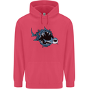 Pollution Great White Shark Climate Change Childrens Kids Hoodie Heliconia