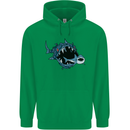 Pollution Great White Shark Climate Change Childrens Kids Hoodie Irish Green