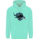 Pollution Great White Shark Climate Change Childrens Kids Hoodie Peppermint