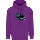Pollution Great White Shark Climate Change Childrens Kids Hoodie Purple