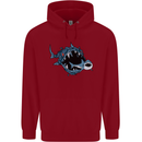 Pollution Great White Shark Climate Change Childrens Kids Hoodie Red