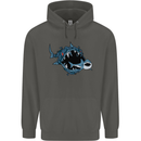 Pollution Great White Shark Climate Change Childrens Kids Hoodie Storm Grey