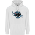 Pollution Great White Shark Climate Change Childrens Kids Hoodie White