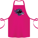 Pollution Great White Shark Climate Change Cotton Apron 100% Organic Pink