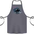 Pollution Great White Shark Climate Change Cotton Apron 100% Organic Steel