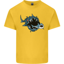 Pollution Great White Shark Climate Change Kids T-Shirt Childrens Yellow