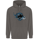 Pollution Great White Shark Climate Change Mens 80% Cotton Hoodie Charcoal