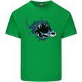 Pollution Great White Shark Climate Change Mens Cotton T-Shirt Tee Top Irish Green