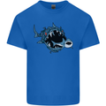 Pollution Great White Shark Climate Change Mens Cotton T-Shirt Tee Top Royal Blue