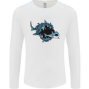 Pollution Great White Shark Climate Change Mens Long Sleeve T-Shirt White