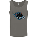 Pollution Great White Shark Climate Change Mens Vest Tank Top Charcoal