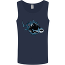 Pollution Great White Shark Climate Change Mens Vest Tank Top Navy Blue