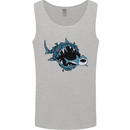 Pollution Great White Shark Climate Change Mens Vest Tank Top Sports Grey