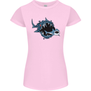 Pollution Great White Shark Climate Change Womens Petite Cut T-Shirt Light Pink