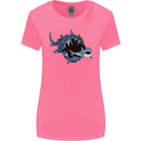 Pollution Great White Shark Climate Change Womens Wider Cut T-Shirt Azalea