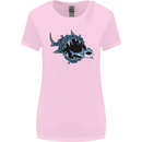 Pollution Great White Shark Climate Change Womens Wider Cut T-Shirt Light Pink