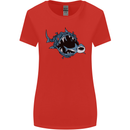 Pollution Great White Shark Climate Change Womens Wider Cut T-Shirt Red