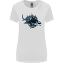 Pollution Great White Shark Climate Change Womens Wider Cut T-Shirt White