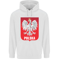 Polska Orzel Poland Flag Polish Football Childrens Kids Hoodie White