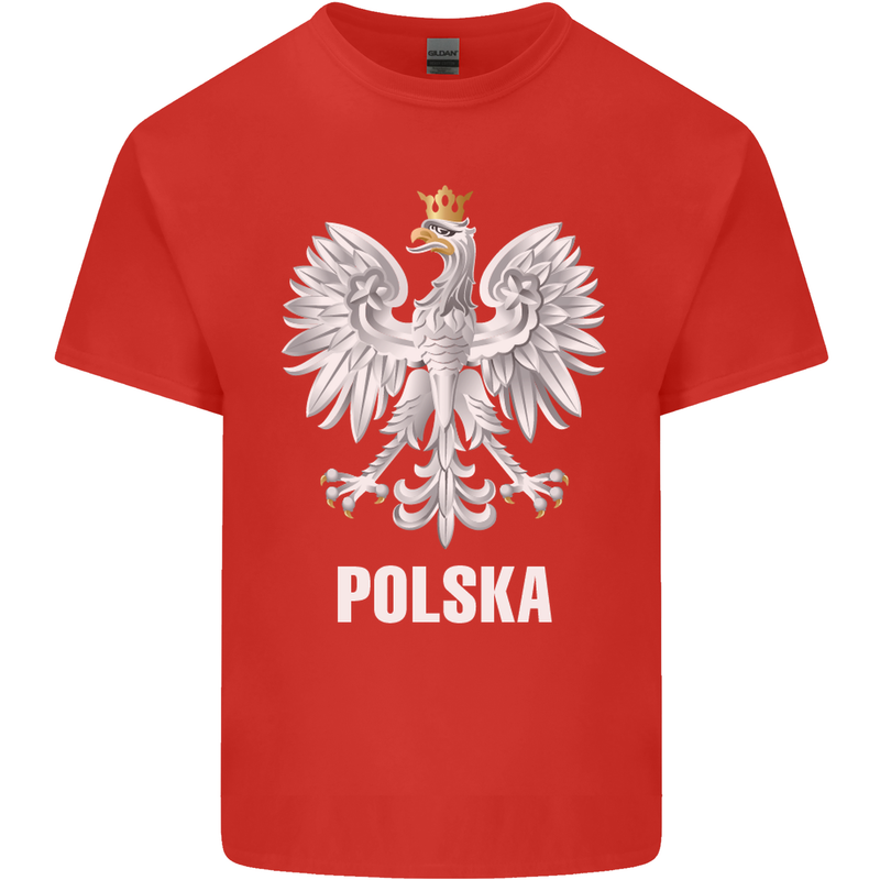 Polska Orzel Poland Flag Polish Football Kids T-Shirt Childrens Red