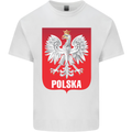 Polska Orzel Poland Flag Polish Football Kids T-Shirt Childrens White