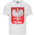 Polska Orzel Poland Flag Polish Football Mens Cotton T-Shirt Tee Top White