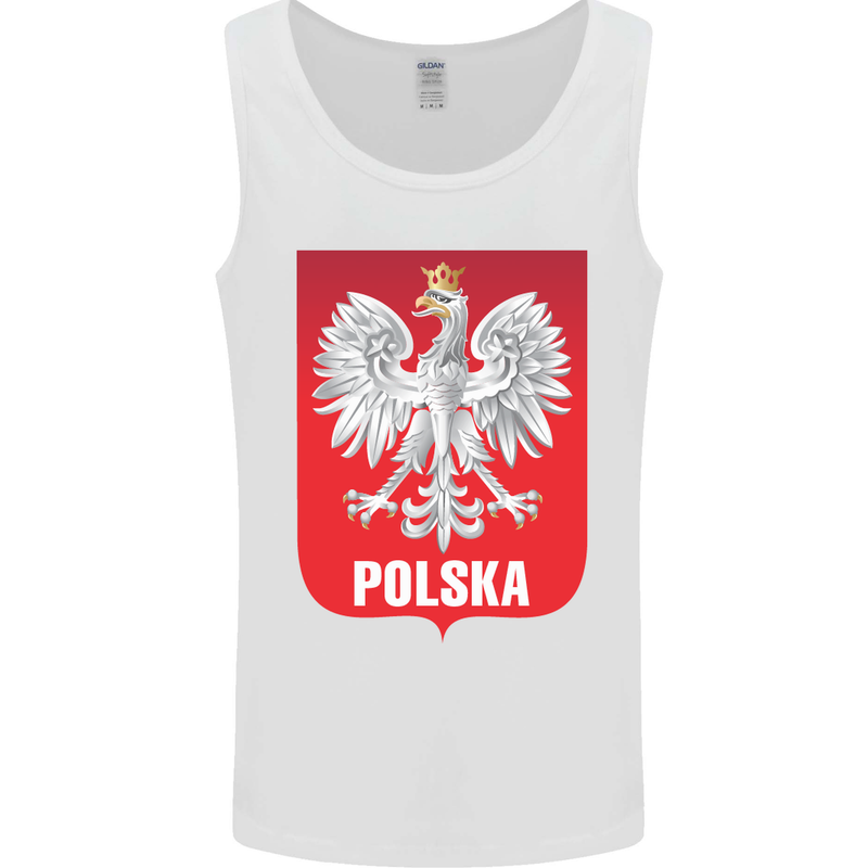 Polska Orzel Poland Flag Polish Football Mens Vest Tank Top White