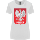 Polska Orzel Poland Flag Polish Football Womens Wider Cut T-Shirt White
