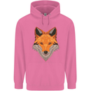 Polygonal Fox Childrens Kids Hoodie Azalea