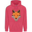 Polygonal Fox Childrens Kids Hoodie Heliconia