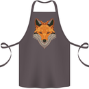 Polygonal Fox Cotton Apron 100% Organic Dark Grey