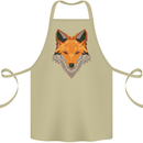 Polygonal Fox Cotton Apron 100% Organic Khaki