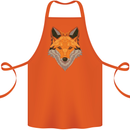Polygonal Fox Cotton Apron 100% Organic Orange