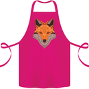 Polygonal Fox Cotton Apron 100% Organic Pink