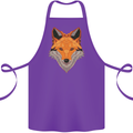 Polygonal Fox Cotton Apron 100% Organic Purple