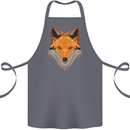 Polygonal Fox Cotton Apron 100% Organic Steel