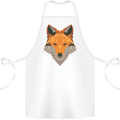 Polygonal Fox Cotton Apron 100% Organic White